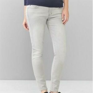 Gap Maternity 1969 Leggings Jean Dolphin Gray 14